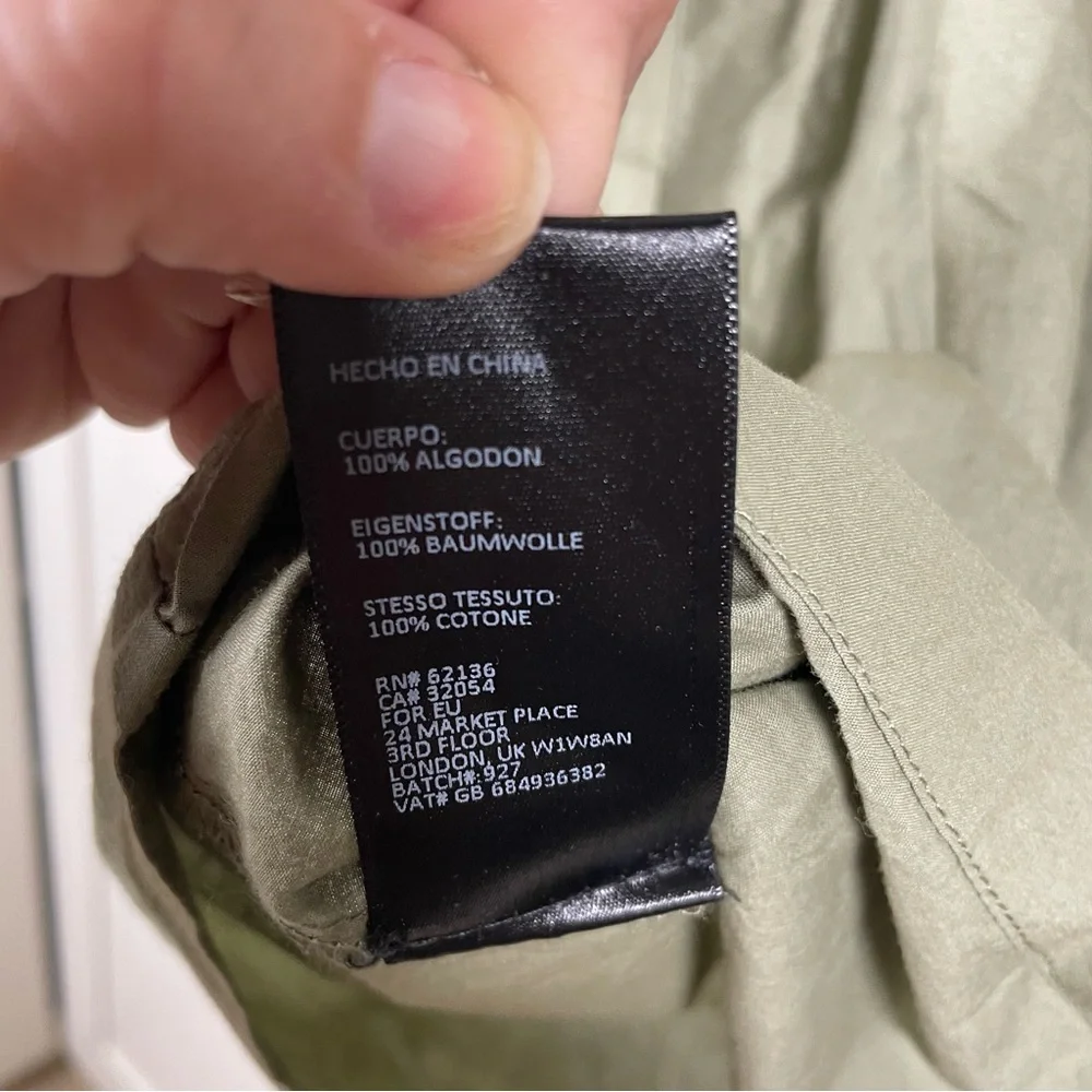 Urban Outfitters Olive Button-Front Cotton Romper - Picture 11 of 15